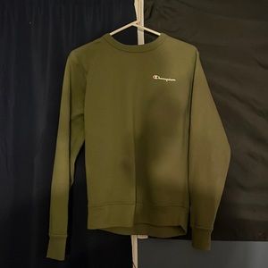 Green Mens Champion Crewneck